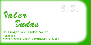 valer dudas business card
